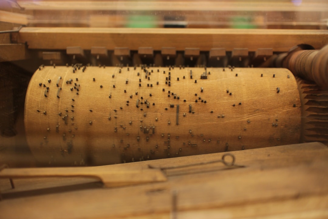 a close up of a machine with a lot of black dots on it