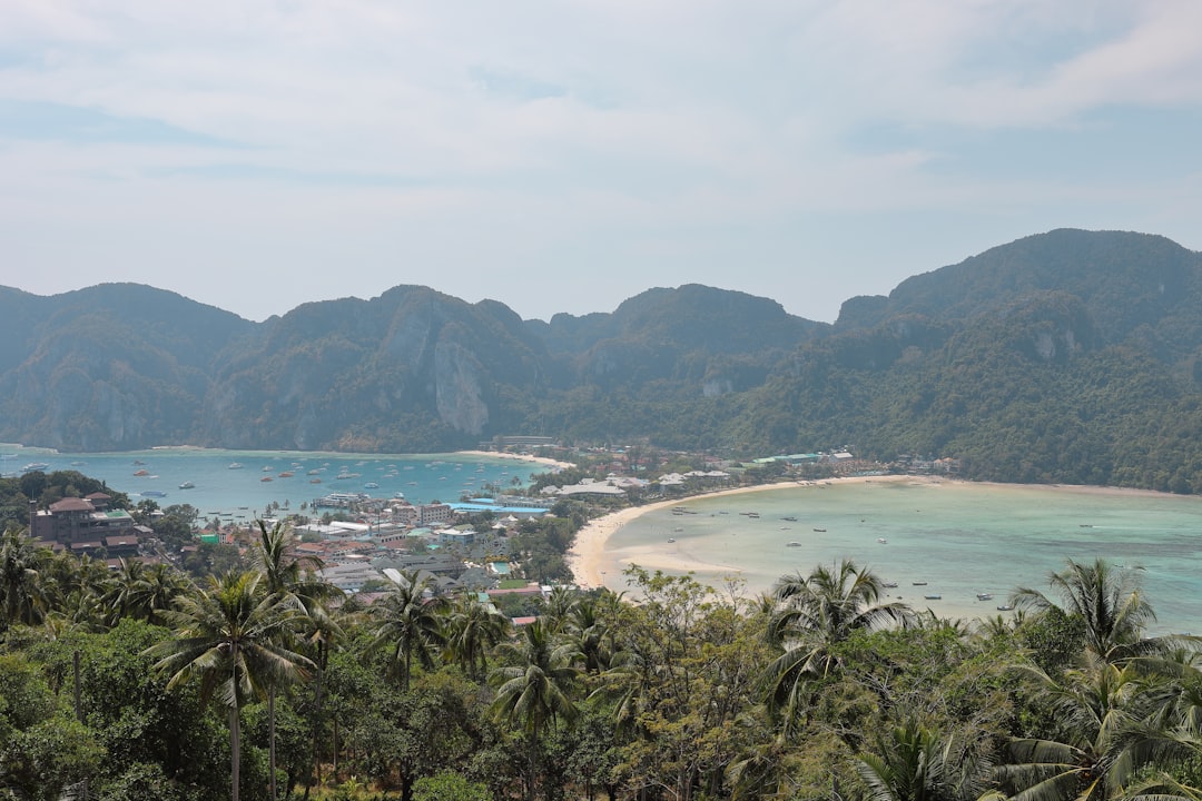 aerial view of sea