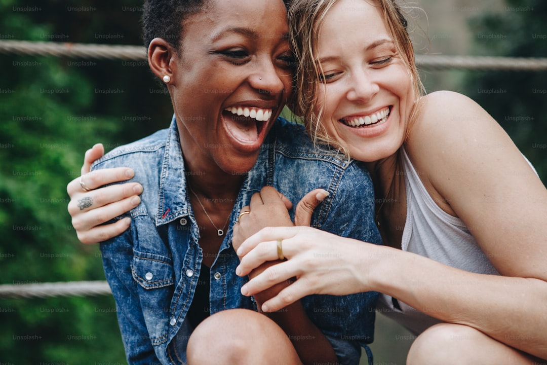 Girlfriends having a great time together